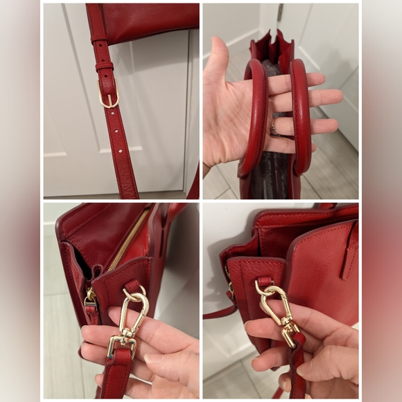 Tory Burch red Brody tote crossbody - Picture 6 of 15